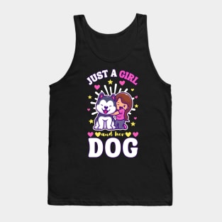 Just a Girl and her dog Tank Top